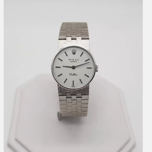 ROLEX CELLINI PAPERS BOX WHITE DIAL 18k White Gold main image 7